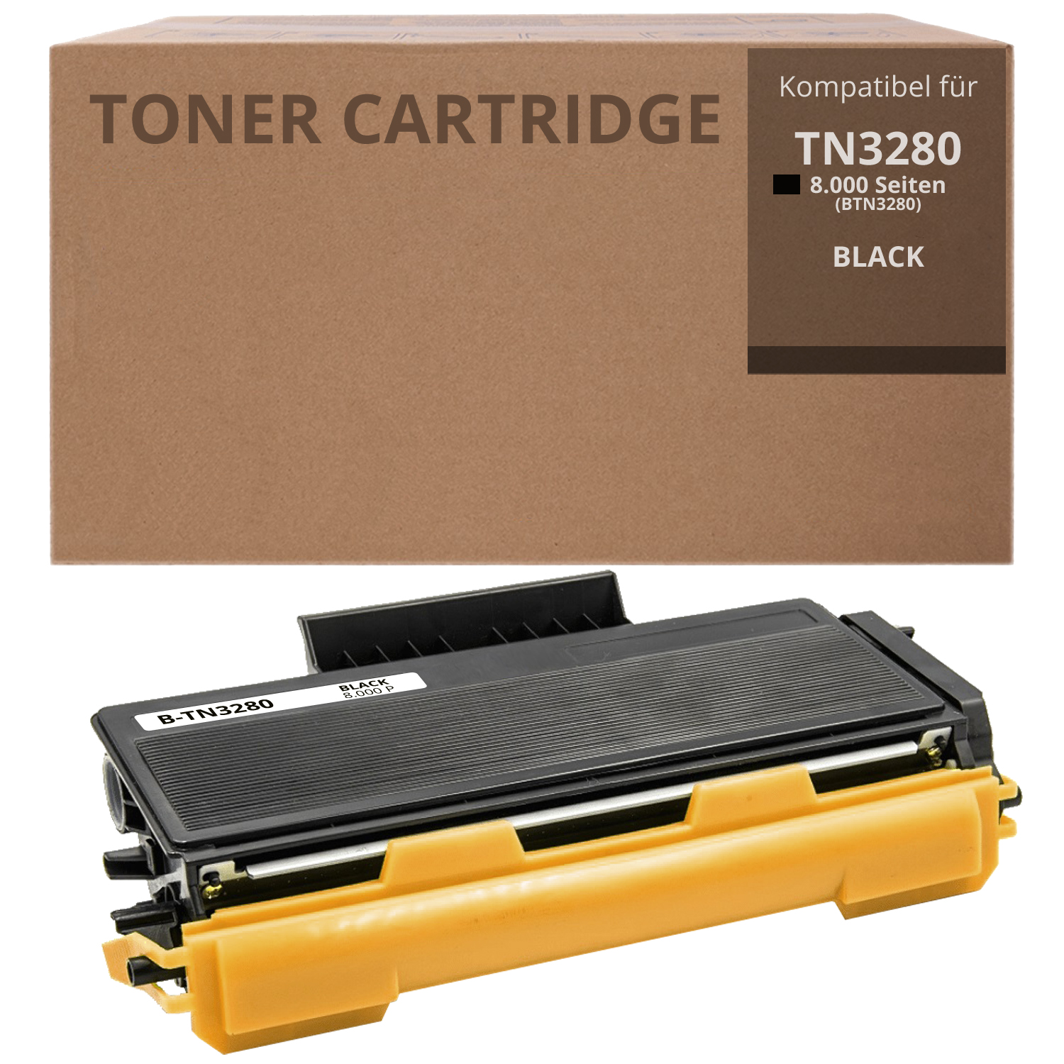 Alternativ zu Brother TN 3280 Toner Schwarz 8.000 Seiten