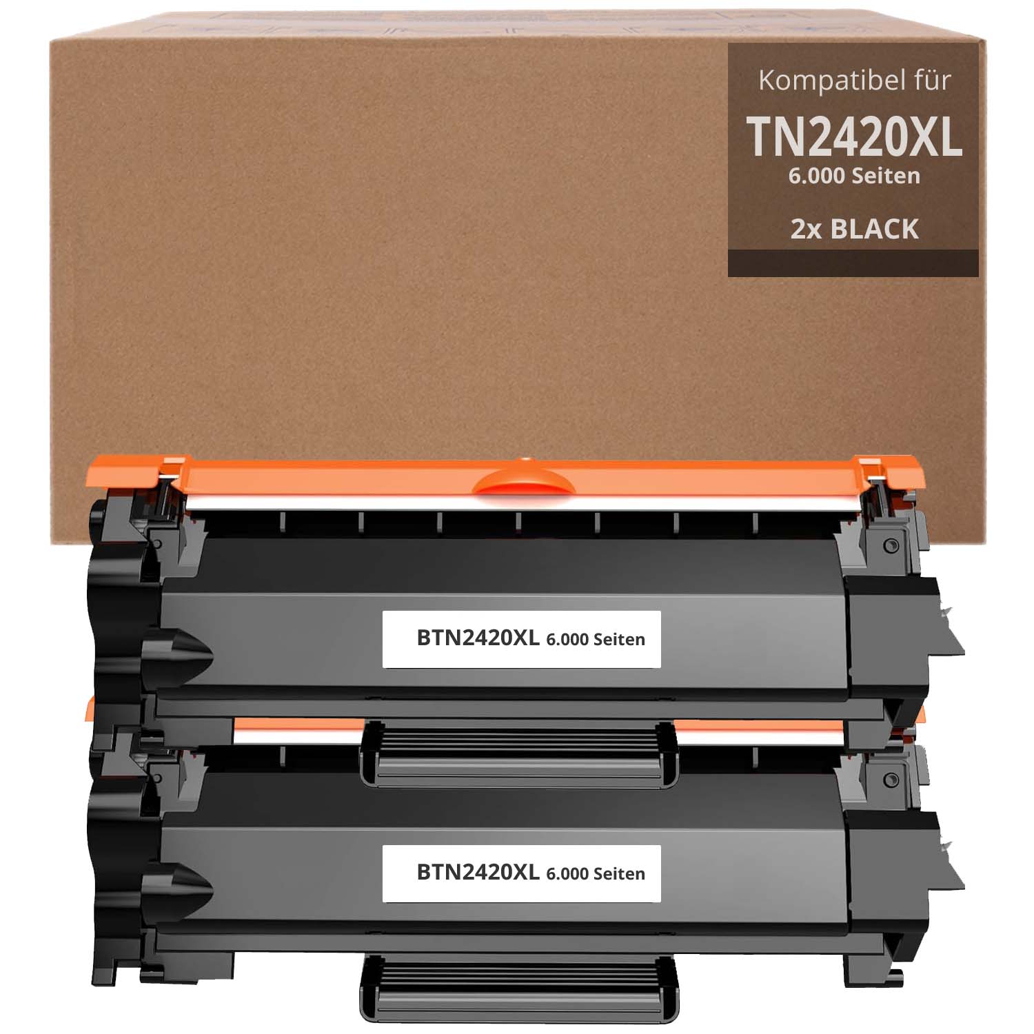 Alternativ zu Brother TN 2420 XL Toner 2x Schwarz 6.000 Seiten