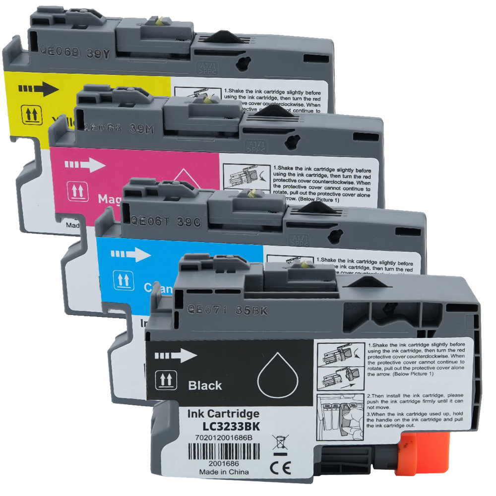 Alternativ zu Brother LC 3233 Multipack 4-farbig