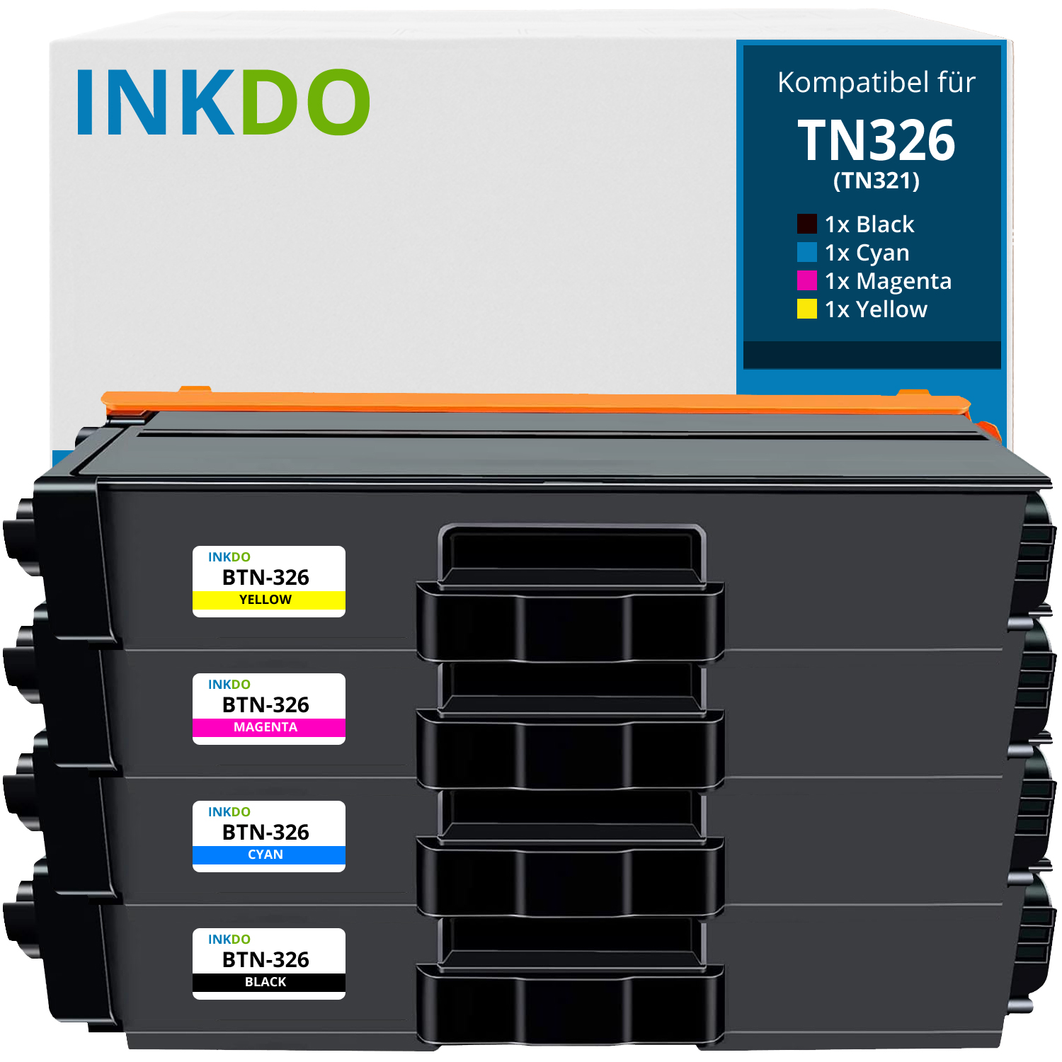 Alternativ zu Brother TN 326 Toner Set BKCMY 14.500 Seiten