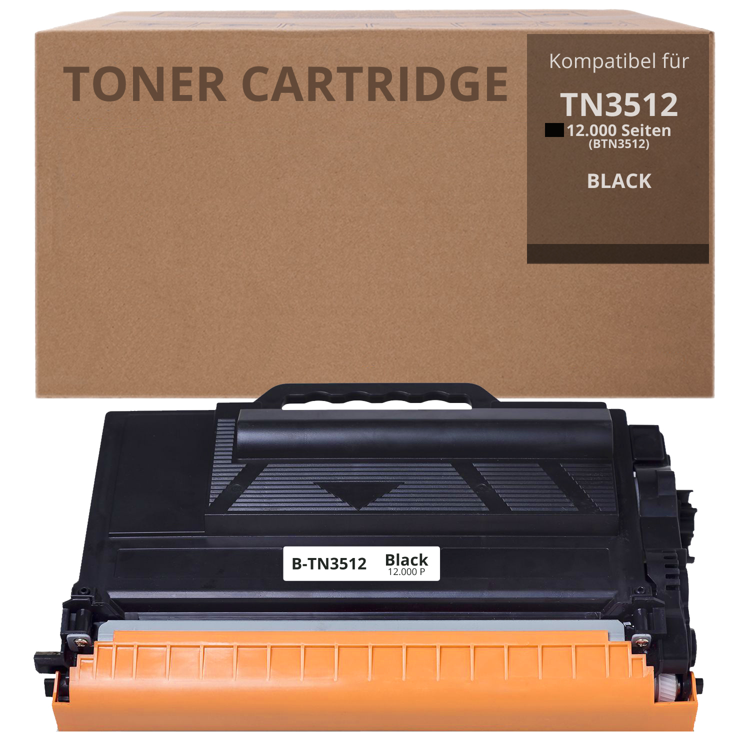 Alternativ zu Brother TN 3512 Toner Schwarz 12.000 Seiten