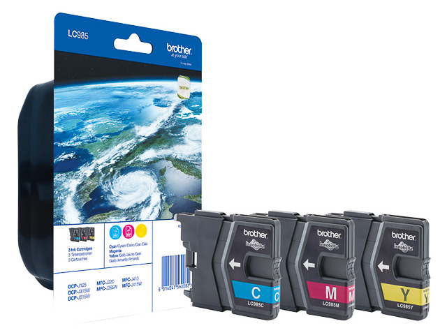 Original Brother LC 985 Multipack 3-farbig