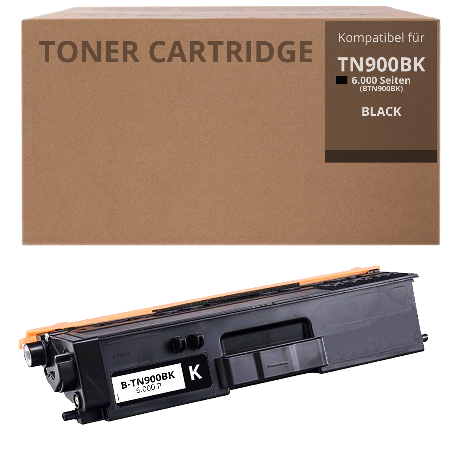 Alternativ zu Brother TN 900 BK Toner Schwarz 6.000 Seiten