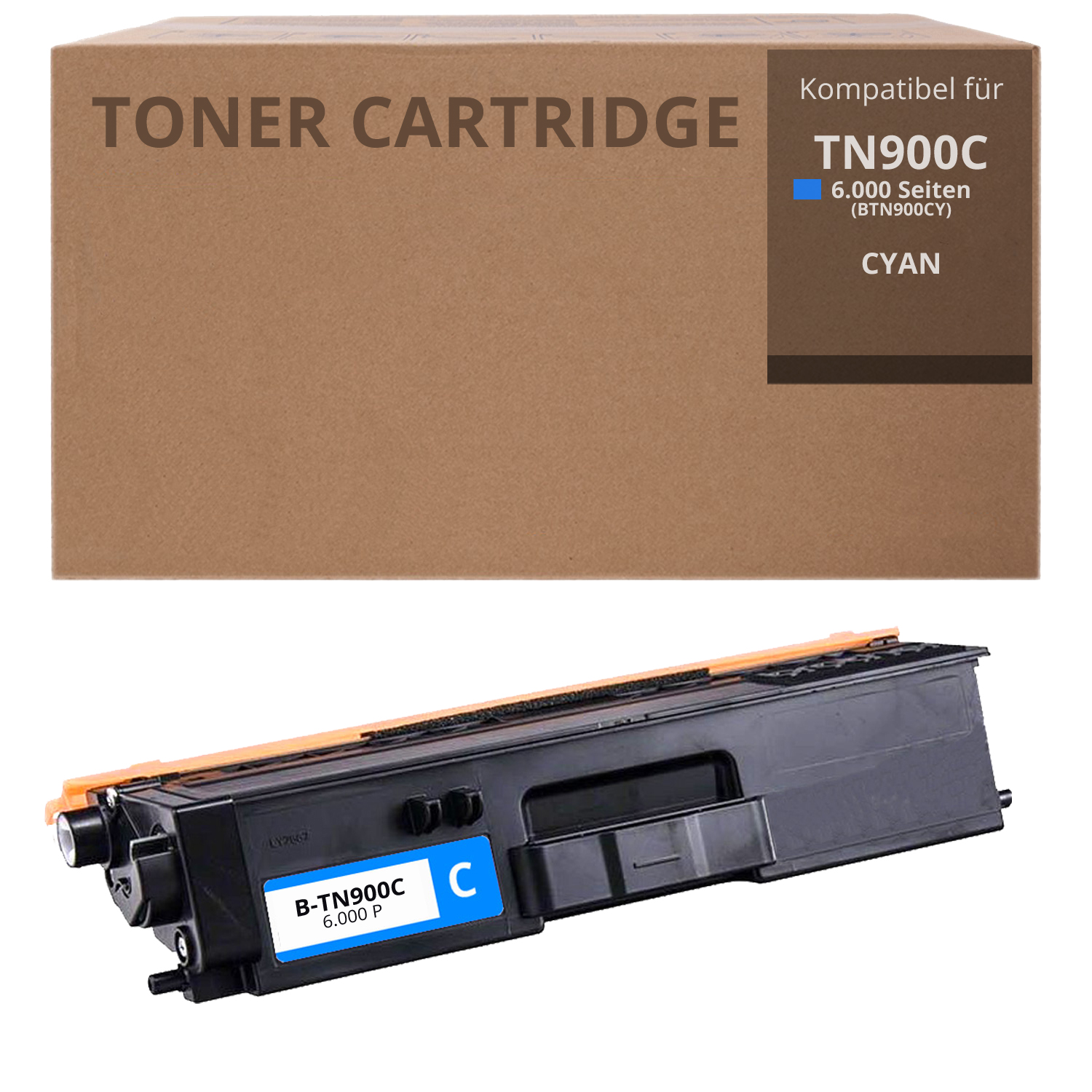 Alternativ zu Brother TN 900 C Toner Cyan 6.000 Seiten